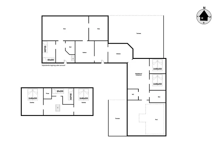 Large Pool House With Activity Located In Peaceful Surroundings